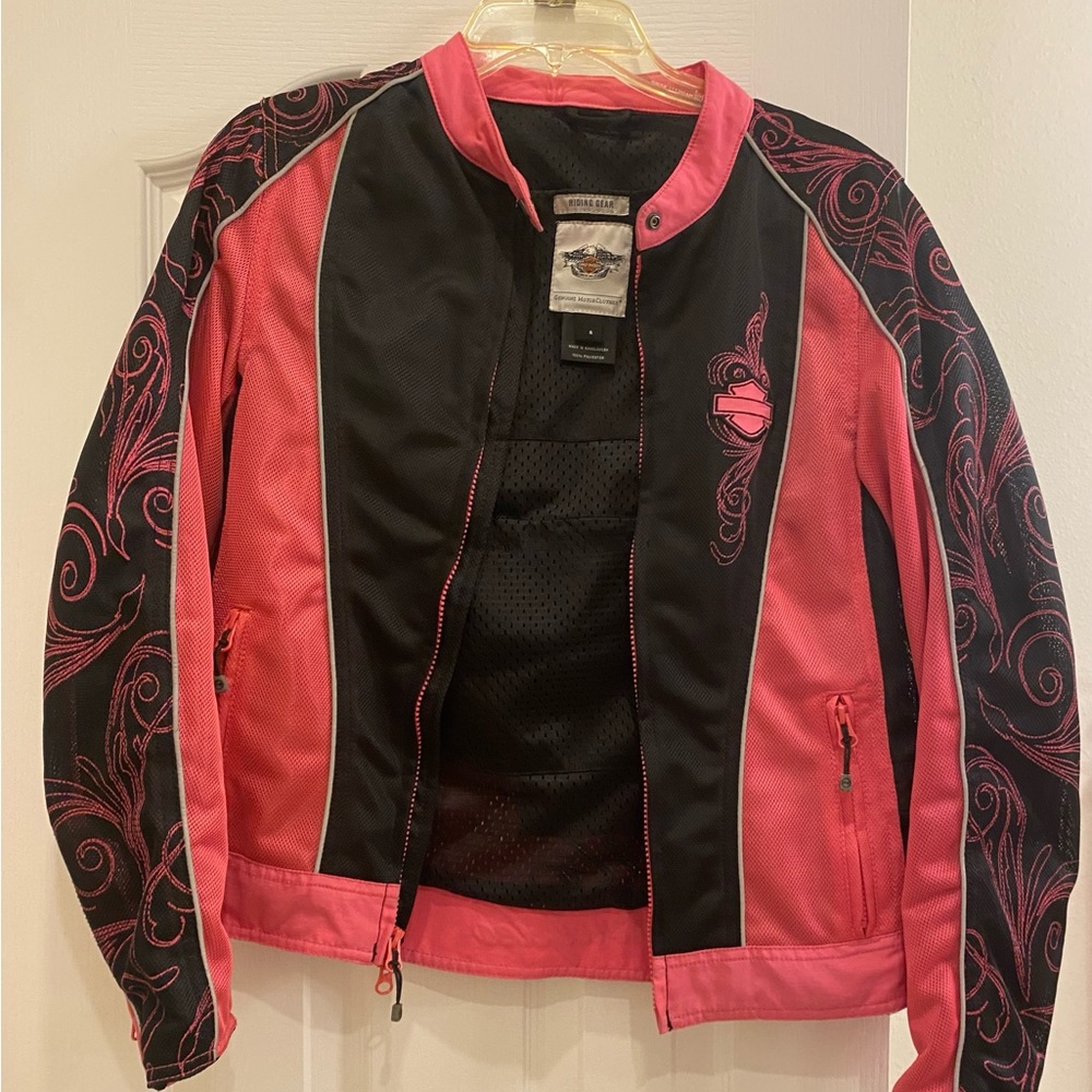 Women’s Harley Davidson pink lightweight jacket size S